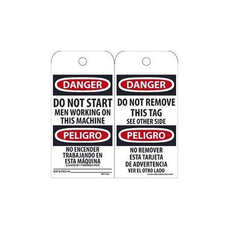 Nmc TAGS, DO NOT START MEN WORKING RPT104